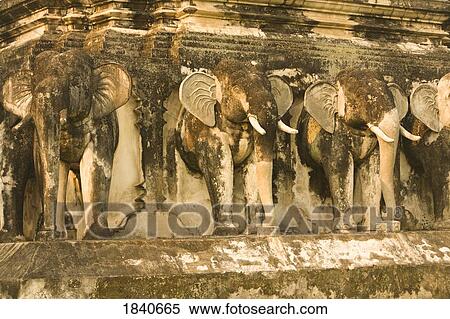 Stock Photography - Wat Chieng Mun, Chiang Mai, Thailand, Southeast Asia . Fotosearch