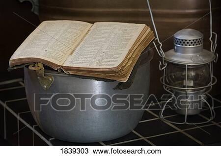 Weathered Bible in antique period kitchen View Large Photo Image Stock Image - Weathered Bible in antique period kitchen . Fotosearch
