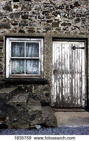 Stock Photo - Weathered door and window. Fotosearch
