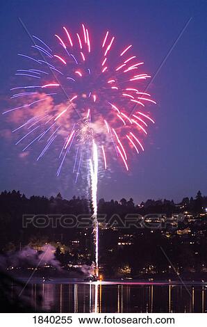 Willamette River, Portland, Oregon, USA; Fireworks View Large Photo Image Stock Photography - Willamette River, Portland, Oregon, USA; Fireworks. Fotosearch