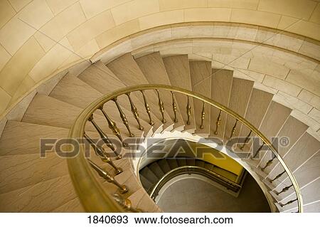 Stock Image - Winding staircase. Fotosearch