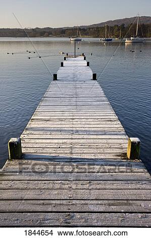 A dock in the lake, Cumbria, England View Large Photo Image Picture - A dock in the lake, Cumbria, England. Fotosearch