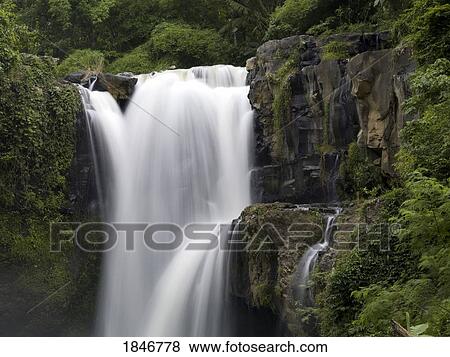 Stock Photo - Bali, Indonesia, Asia; waterfall. Fotosearch