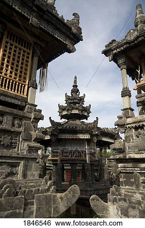 Stock Photograph - Bali, Indonesia; Pura Pulaki temple architecture. Fotosearch