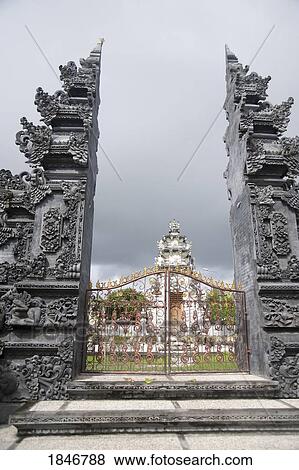 Bali, Indonesia, Stone gates View Large Photo Image Stock Photo - Bali, Indonesia, Stone gates. Fotosearch