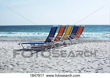 Stock Photo - Beach chairs. Fotosearch
