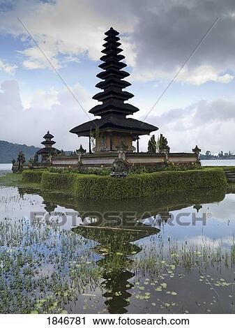 Beratan Lake, Bali, Asia; Ulun Danu Temple View Large Photo Image Stock Image - Beratan Lake, Bali, Asia; Ulun Danu Temple. Fotosearch