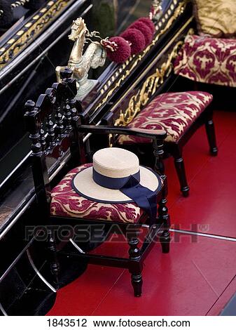 Chairs and hat, Venice, Italy View Large Photo Image Stock Image - Chairs and hat, Venice, Italy . Fotosearch