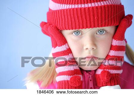 Child with touque and mitts View Large Photo Image Stock Photograph - Child with touque and mitts. Fotosearch