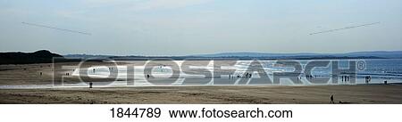 Stock Photo - Co Sligo, Ireland; Enniscrone beach. Fotosearch