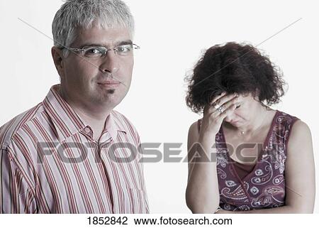 Couple; wife upset with husband View Large Photo Image Stock Image - Couple; wife upset with husband. Fotosearch