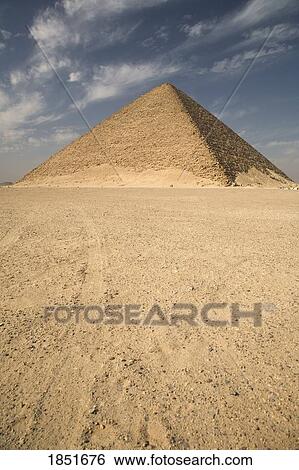 Stock Photograph - Dahshur, Egypt; The Red Pyramid. Fotosearch