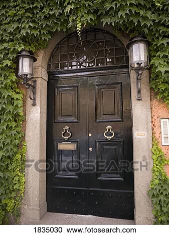 Stock Image - Doorway, Rome, Italy . Fotosearch