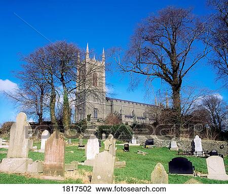 Downpatrick Cathedral, burial place of St. Patrick, Co Down, Ireland View Large Photo Image Stock Image - Downpatrick Cathedral, burial place of St. Patrick, Co Down, Ireland. Fotosearch