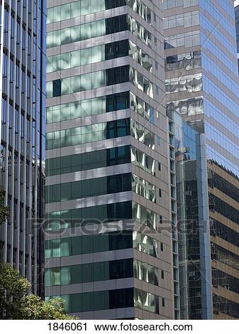 Stock Image - Downtown buildings, Hong Kong, China. Fotosearch