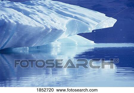 Stock Image - Ellesmere Island, Nunavut, Canada; Melting icebergs in the Canadian Arctic Archipelago. Fotosearch