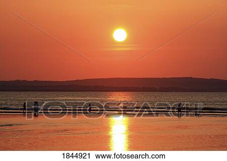 Stock Image - Enniscrone, Killala Bay, County Sligo, Ireland. Fotosearch