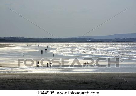 Enniscrone, Killala Bay, County Sligo, Ireland; View of beach View Large Photo Image Stock Photography - Enniscrone, Killala Bay, County Sligo, Ireland; View of beach. Fotosearch