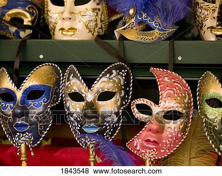 Stock Photo - Face masks, Rome, Italy . Fotosearch