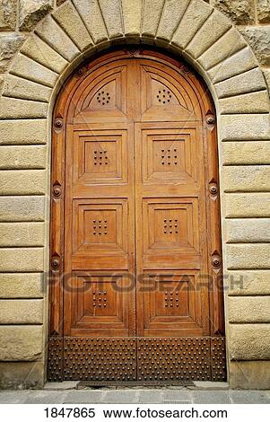 Florence, Italy; Heavy wooden door View Large Photo Image Stock Photography - Florence, Italy; Heavy wooden door. Fotosearch