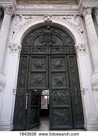 Grand doors, Venice, Italy View Large Photo Image Stock Photo - Grand doors, Venice, Italy . Fotosearch