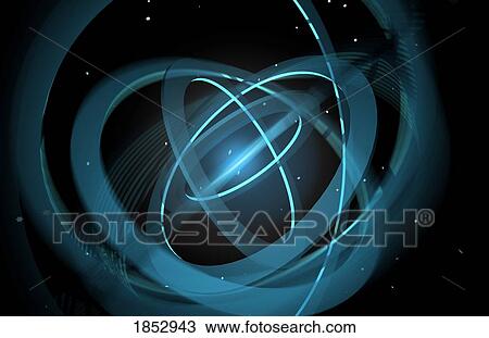 Stock Image - Gyroscope; Computer generated gyroscope. Fotosearch