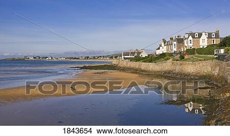 Picture - Homes along the shore, Elie, Fife, Scotland. Fotosearch