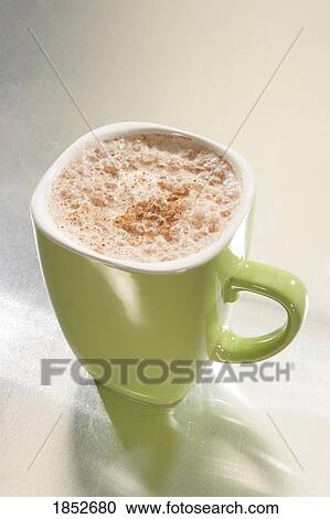 Stock Image - Hot drink; Cup of hot chocolate. Fotosearch