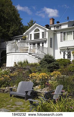 Stock Image - House backyard. Fotosearch