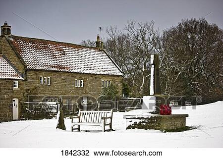 Stock Image - House, Goathland, North Yorkshire, England. Fotosearch