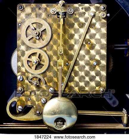 Picture - Inside of a clock. Fotosearch