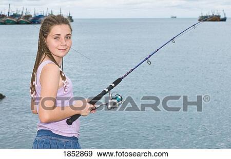 Island of Samui, Thailand, Asia; Girl fishing View Large Photo Image Stock Photo - Island of Samui, Thailand, Asia; Girl fishing. Fotosearch