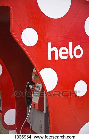 Picture - Kuala Lumpur, Malaysia, Asia; phone booths. Fotosearch