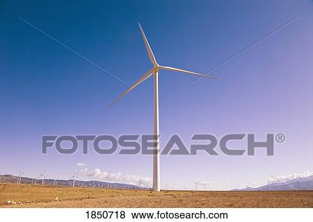Stock Photo - La Calahorra, Granada Province, Spain; Wind turbine. Fotosearch