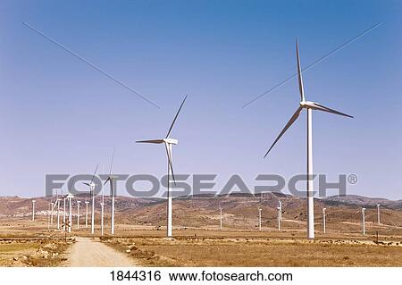 La Calahorra, Granada Province, Spain; Wind turbines producing electricity View Large Photo Image Stock Photograph - La Calahorra, Granada Province, Spain; Wind turbines producing electricity. Fotosearch