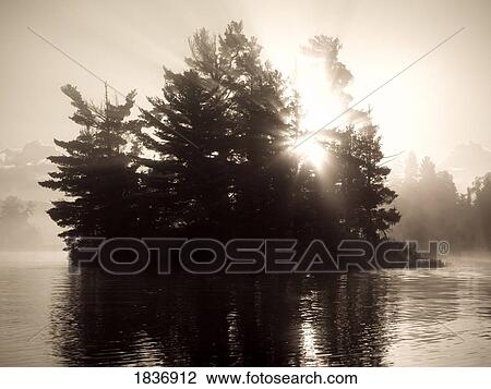 Stock Image - Lake of the Woods, Ontario, Canada. Fotosearch