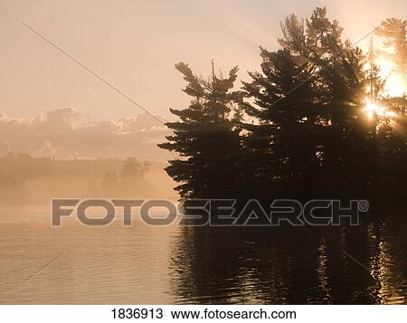 Stock Image - Lake of the Woods, Ontario, Canada. Fotosearch