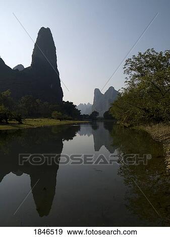 Li river running through Guangxi, China View Large Photo Image Stock Photo - Li river running through Guangxi, China. Fotosearch