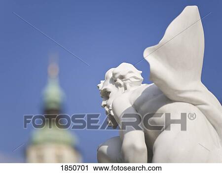 Ljubljana, Slovenia; Robba fountain and river gods statues View Large Photo Image Stock Image - Ljubljana, Slovenia; Robba fountain and river gods statues. Fotosearch