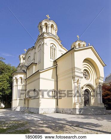 Stock Photography - Ljubljana, Slovenia; The Orthodox Church. Fotosearch