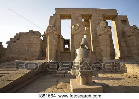 Luxor, Egypt; The Ramesseum View Large Photo Image Picture - Luxor, Egypt; The Ramesseum. Fotosearch