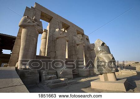 Luxor, Egypt; The Ramesseum View Large Photo Image Stock Image - Luxor, Egypt; The Ramesseum. Fotosearch