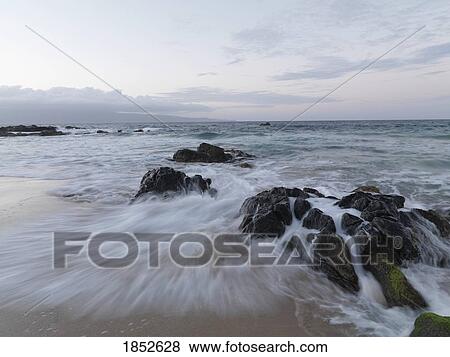 Stock Photo - Maui, Hawaii, USA; Ocean tide . Fotosearch