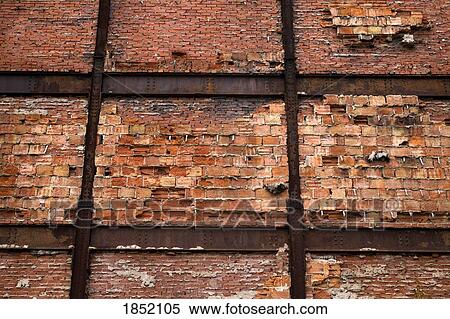 Stock Photography - Montreal, Quebec, Canada; Brick wall . Fotosearch