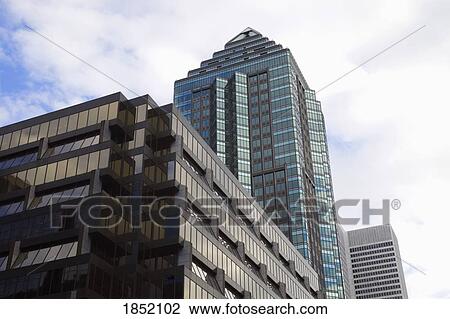 Montreal, Quebec, Canada; High rise buildings View Large Photo Image Stock Image - Montreal, Quebec, Canada; High rise buildings . Fotosearch