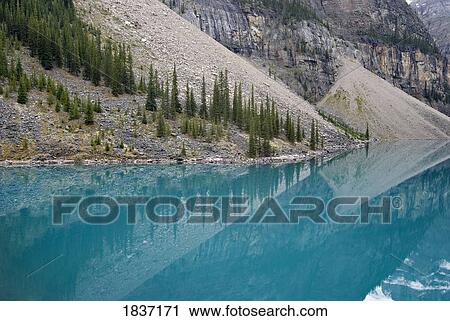 Moraine Lake, Banff National Park, Alberta, Canada View Large Photo Image Stock Image - Moraine Lake, Banff National Park, Alberta, Canada. Fotosearch