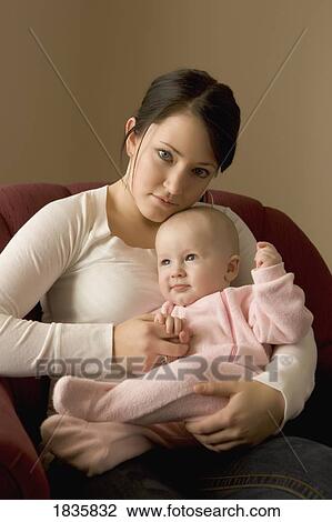 Stock Image - Mother and child. Fotosearch