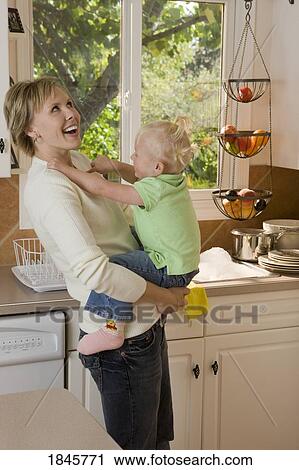 Stock Image - Mother and daughter. Fotosearch