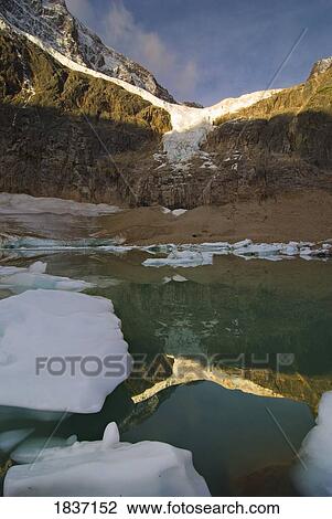 Mount Edith Cavell, Jasper, Alberta, Canada  View Large Photo Image Stock Image - Mount Edith Cavell, Jasper, Alberta, Canada . Fotosearch