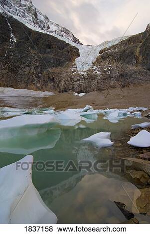 Stock Photo - Mount Edith Cavell, Jasper, Alberta, Canada. Fotosearch